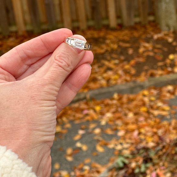 Diamonique Wedding Ring - Picture 4 of 7
